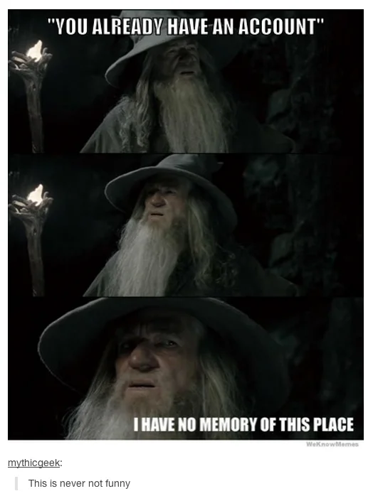 Confused Gandalf