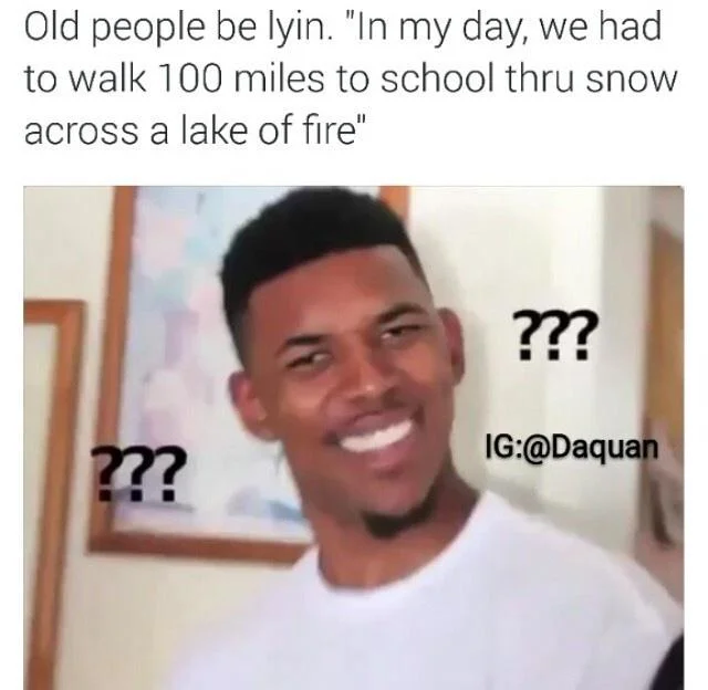 Confused Nick Young — Higher-resolution version of old people lying meme.