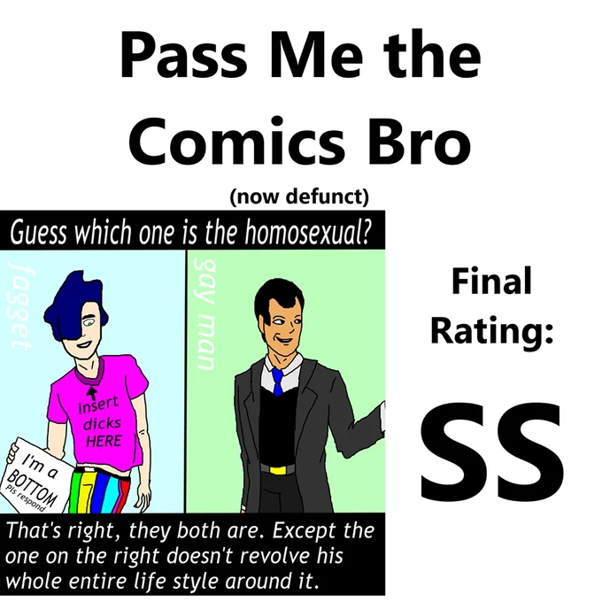 Counter Signal Memes — Parody comic review titled 'Pass Me the Comics Bro' with an 'SS' rating