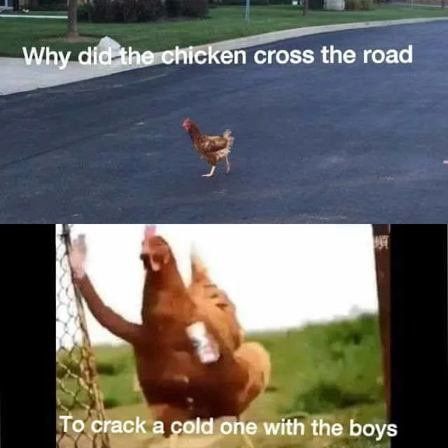 Cracking Open A Cold One With The Boys — Dad-and-son car meme ending with handwritten cold-one punchline