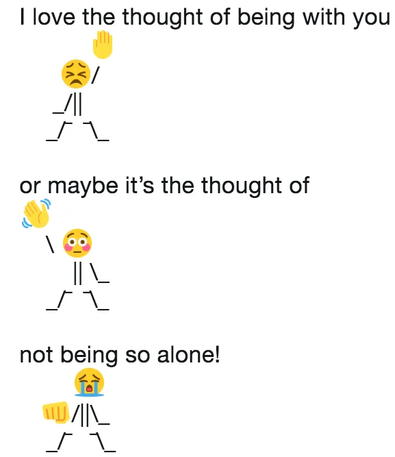 Crying Nae Nae meme with vulnerable emotional text and sad emoji figures showing internal emotional struggle.