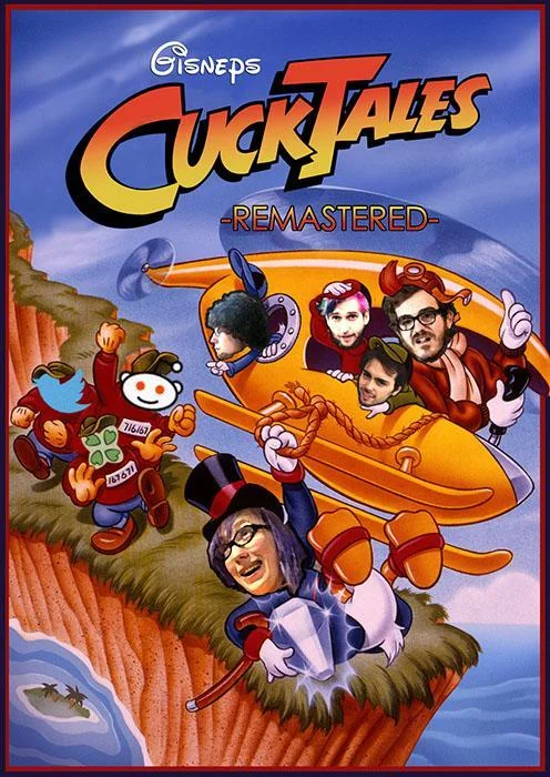 Portrait poster version of the CuckTales Remastered DuckTales parody