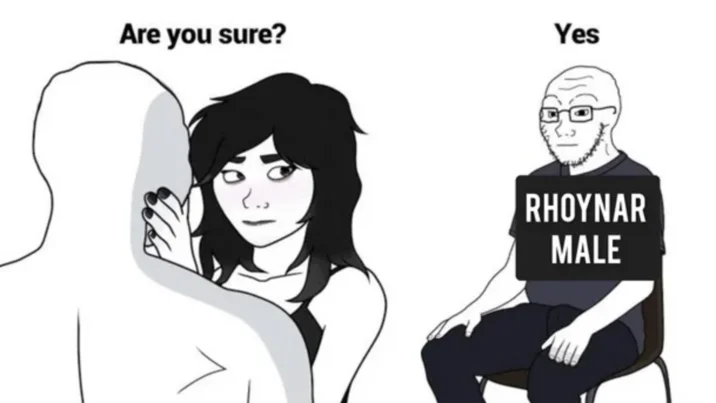 Cuckjak meme with 'Rhoynar Male' censor bar over the seated Wojak