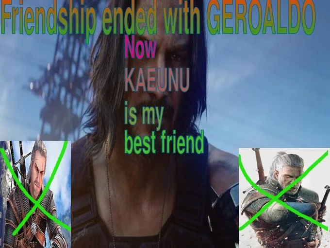 Cyberpunk 2077 Keanu Reeves — Reddit post declaring a sub is now Keanu Reeves themed, with Cyberpunk 2077 screenshot