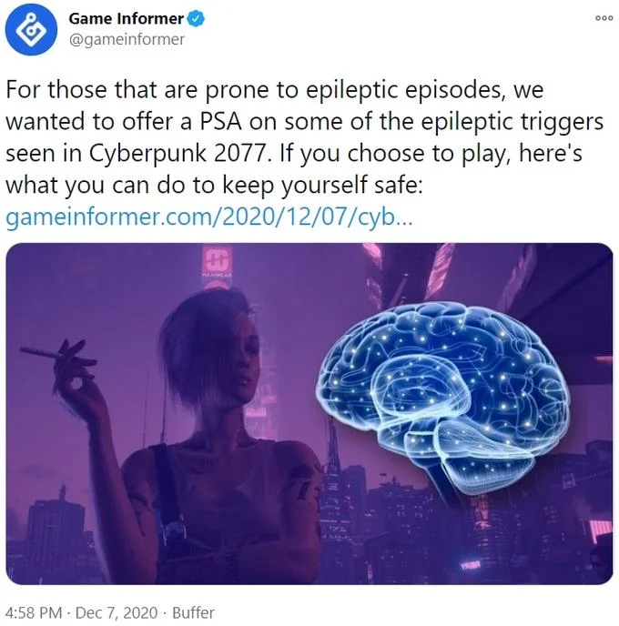 CD Projekt Red statement announcing Cyberpunk 2077 release delay to December 10
