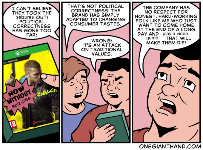 Cyberpunk 2077 — Johnny Silverhand meme captioned Wake Up Samurai We Have A Seizure To Induce