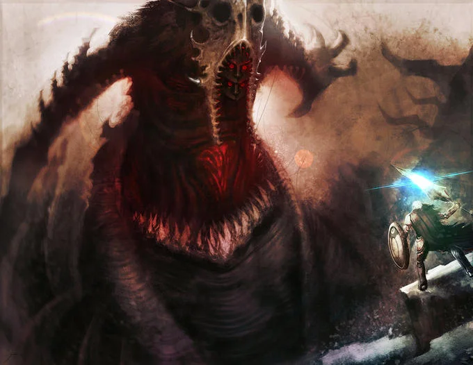 Fan art of a pale white-haired Dark Souls goddess figure surrounded by embers