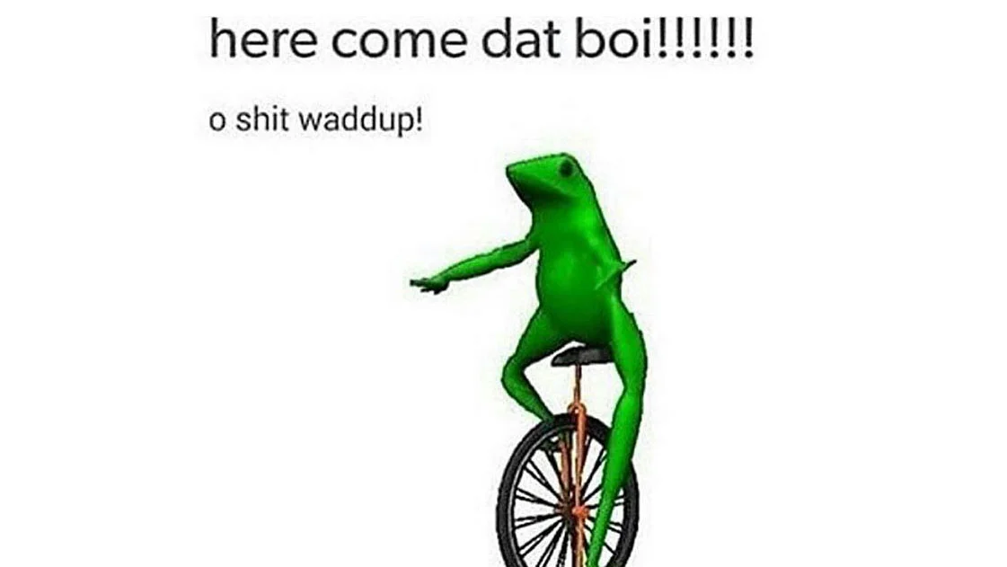 Dat Boi Meme, Frog Unicycle & Absurdist Humor