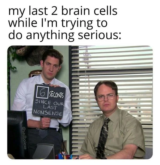 Days Since Our Last Nonsense — Meme with text 'When Toby won't cease his Hebrew nonsense' above the Office nonsense sign image.