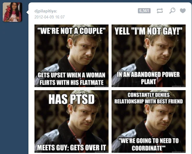 Defensively Heterosexual John Watson