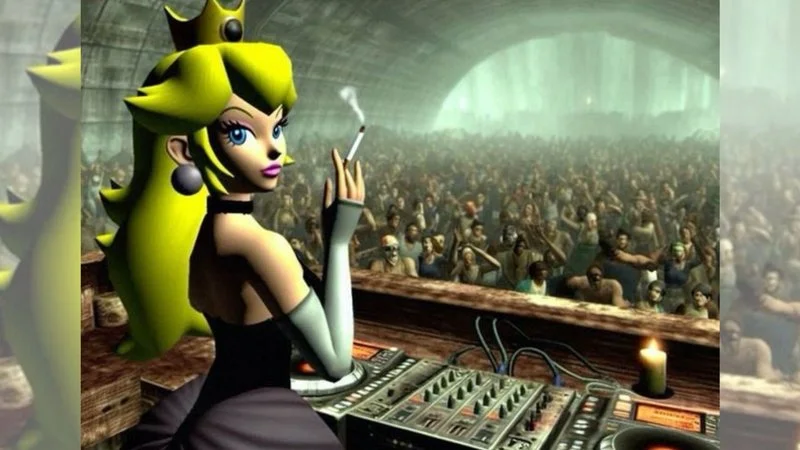 Dj Peaches Princess Peach Techno Rave