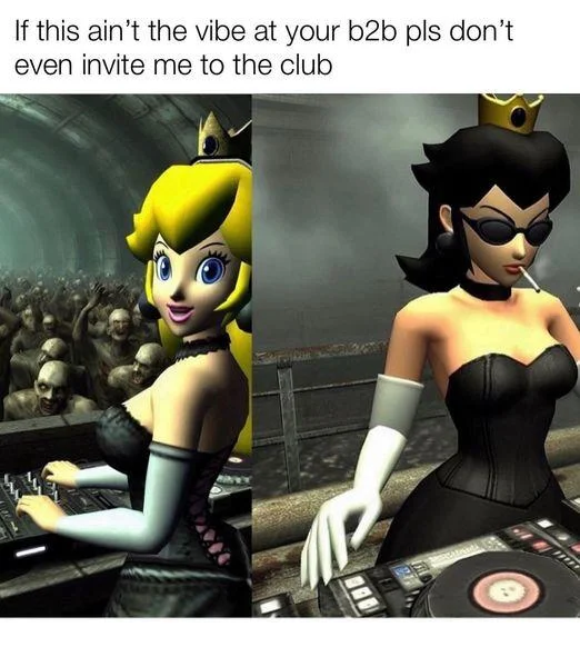 Dj Peaches Princess Peach Techno Rave — If this ain't the vibe at your b2b pls don't even invite me to the club