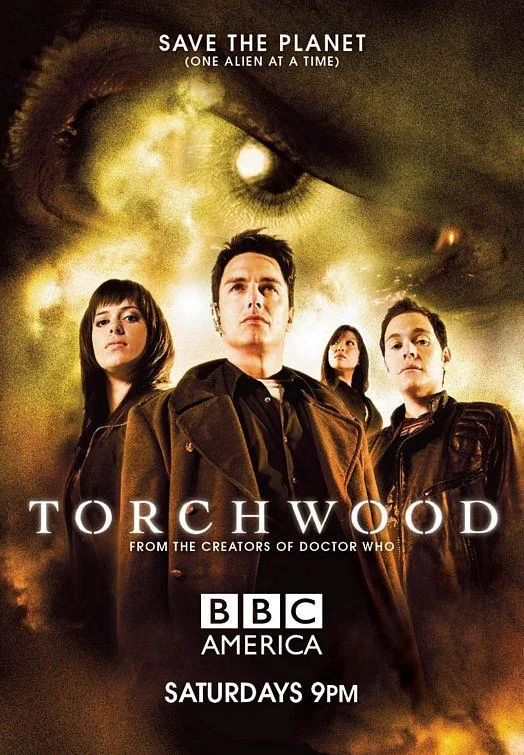 Doctor Who — BBC America Torchwood promotional poster with Captain Jack Harkness
