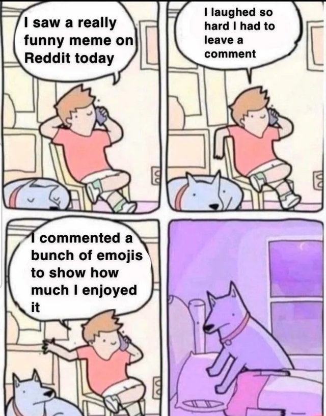 Dog Smothering Owner edit mocking a kid bragging about a parent-funded high-end PC build.