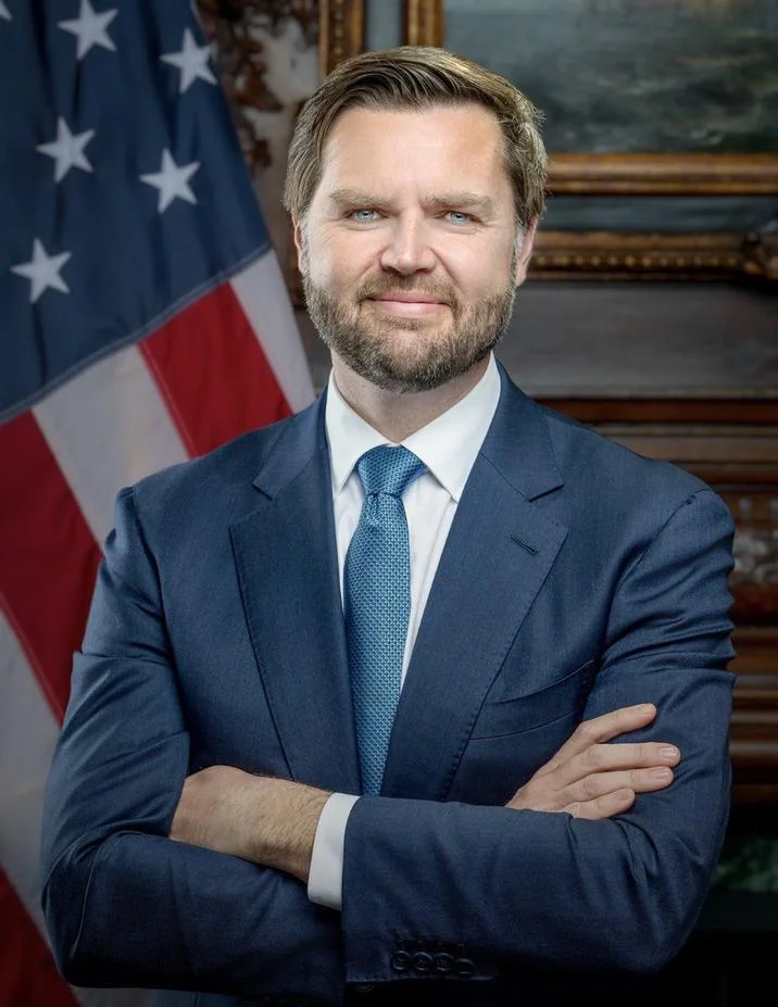 Donald Trump Presidential Portraits — JD Vance official vice-presidential portrait with arms crossed