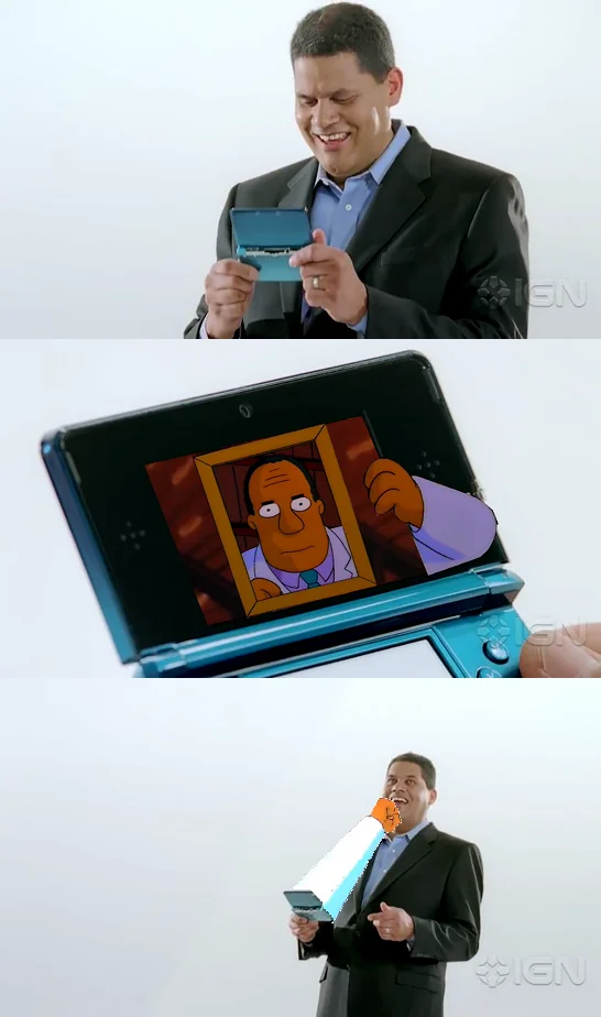 Dr Hibbert Mirror Punch — JoJo's Bizarre Adventure manga panels edited with Dr. Hibbert's face inside a photograph