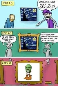 Dr Phil Mm — Three-panel vertical meme showing timeline progression with Dr. Phil M&M character in framed picture.
