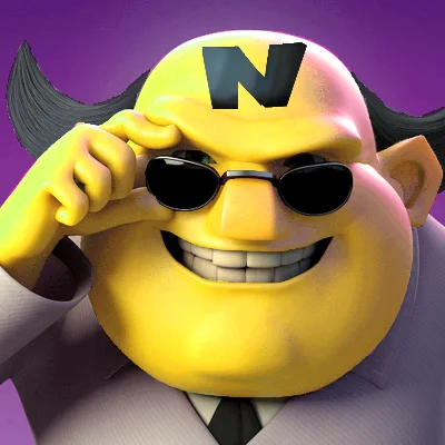 Dr. T's "I Hope No One Looks at My Plans While I'm Sleeping" — Yellow Dr. Nefario avatar with sunglasses and a black letter N on his bald head.