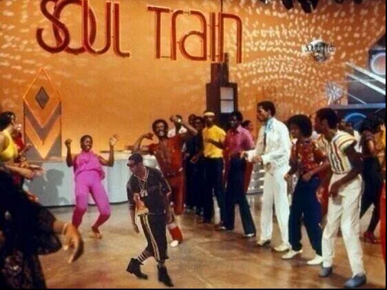 Drake In Dada Drake Lean — Leaning Drake photoshopped onto the Soul Train dance floor