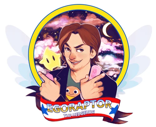 Egoraptor Arin Hanson — Game Grumps logo title card with cartoon avatars of the show's hosts including Arin Hanson.