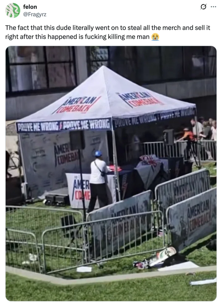 Elder Tiktok Eldertiktok11 Video At Charlie Kirk Shooting — A "tweet":https://knowyourmeme.com/memes/sites/twitter-x claiming that Elder TikTok stole all of