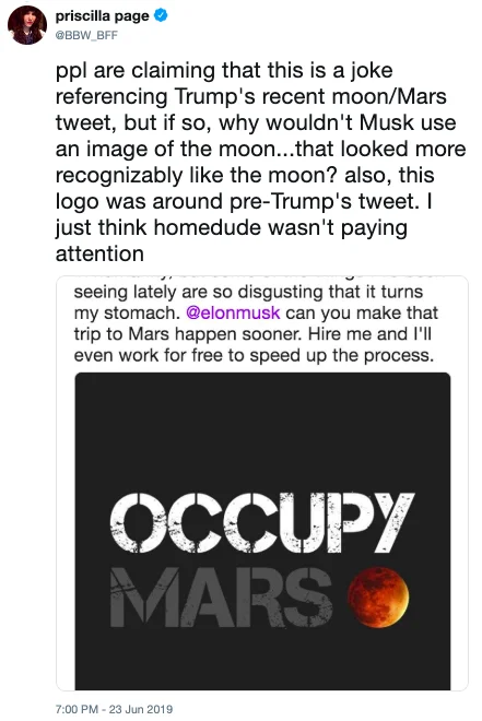 Elon Tweet Meme — Twitter reply 'I fixed it' with Occupy Moon parody meme variation graphic
