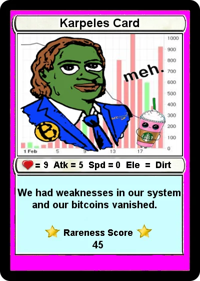 Fake Rares — KARPEPELES - Series 0 Card 4 by Django Bits