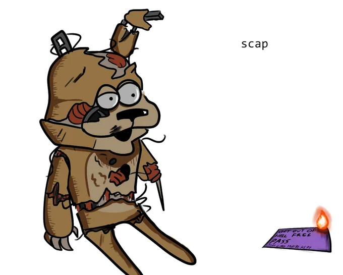 Tumblr screenshot showing the artist's response about the origin of the feddy meme with the drawing embedded