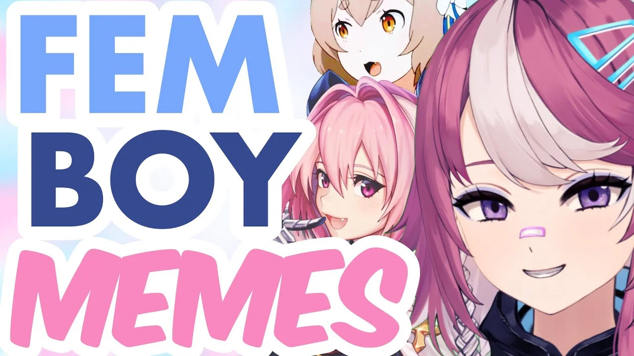 Femboy — Multiple anime characters labeled 'Fem Boy Memes' collection header