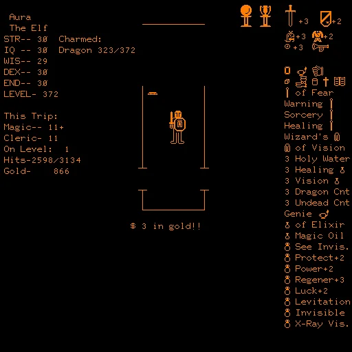 Final Boss Of The Internet — Classic 8-bit RPG game screen with pixelated boss encounter in orange ASCII.