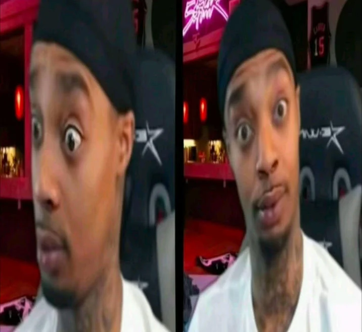 Flight Pattern Recognition Meme — Man in black beanie making two similar surprised facial expressions side by side