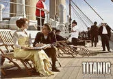 Floating Filipino Government Officials — Three officials photoshopped into Titanic sinking ship deck scene.