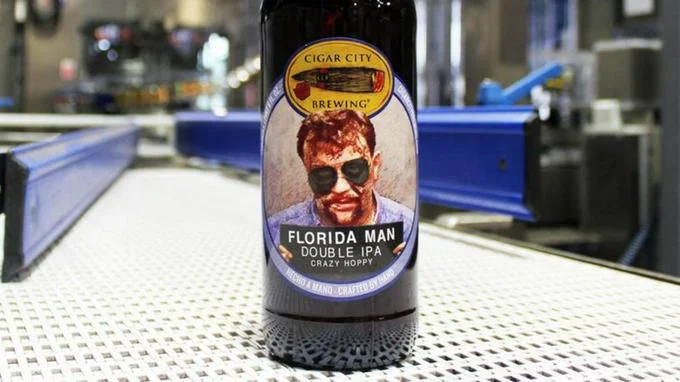 Cigar City Brewing Florida Man Double IPA beer bottle.