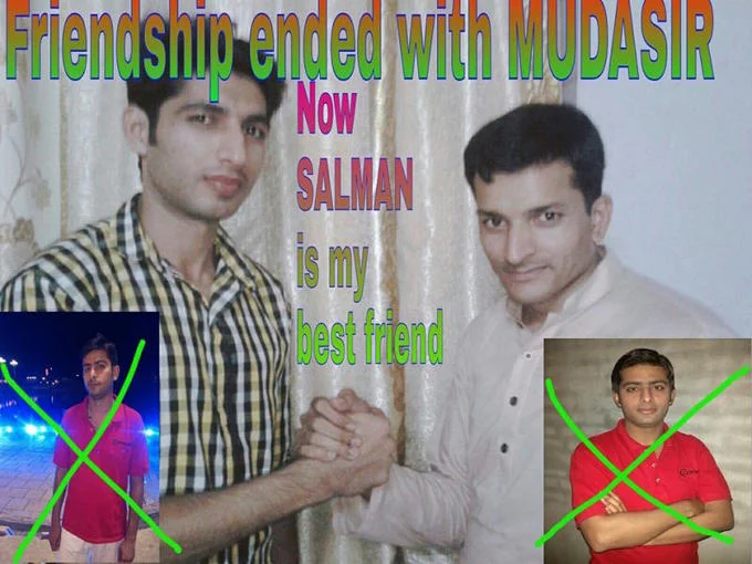 Friendship Ended With — Meme based on original Asif Raza Rana post with colorful overlay elements and 'Now SALMAN is my best friend' text.