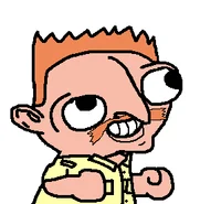 A colorful Fsjal character variant with brown hair and golden hair accessories or ribbons.