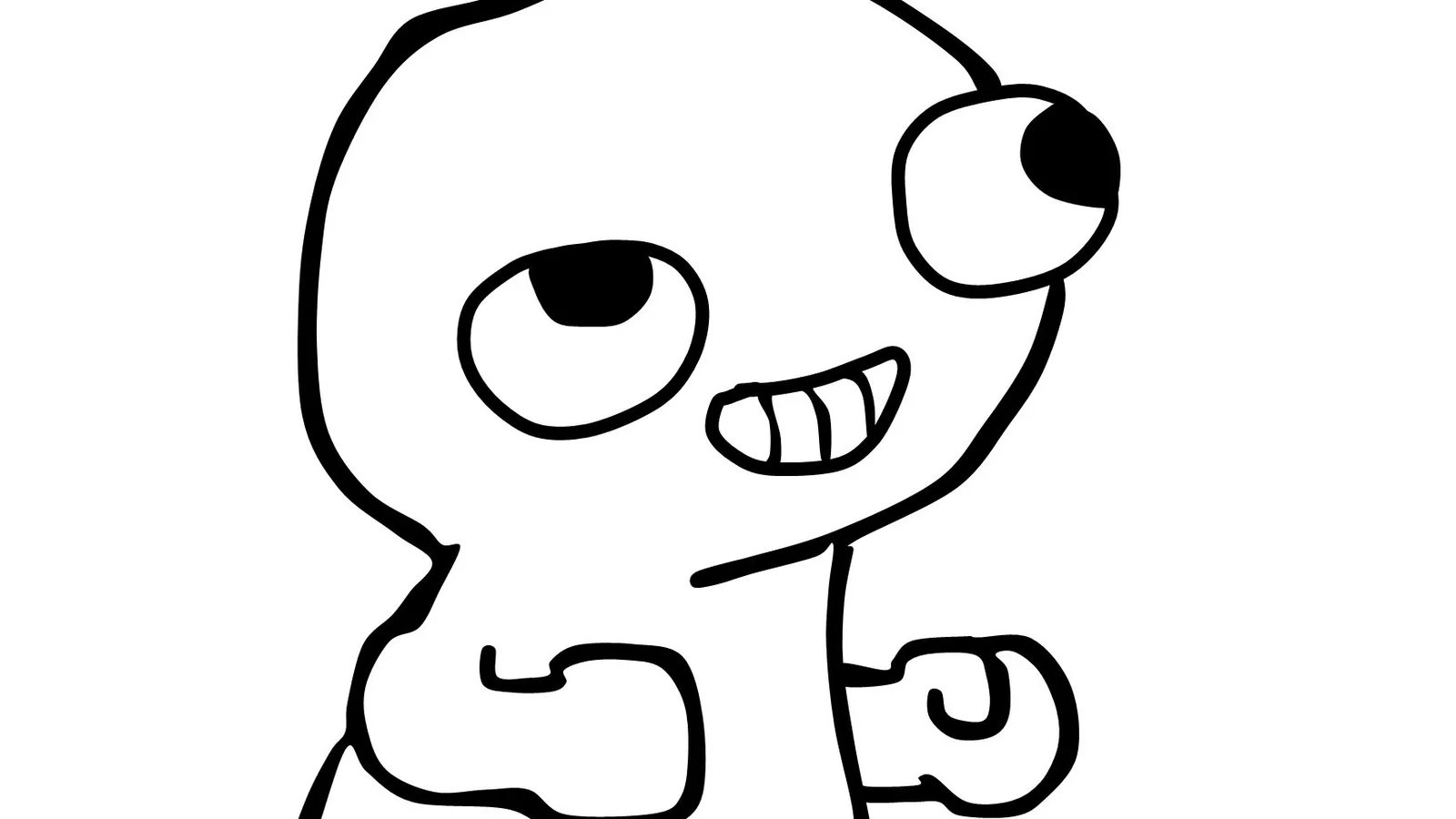 Fsjal Meme: The Wide-Eyed MS Paint Character