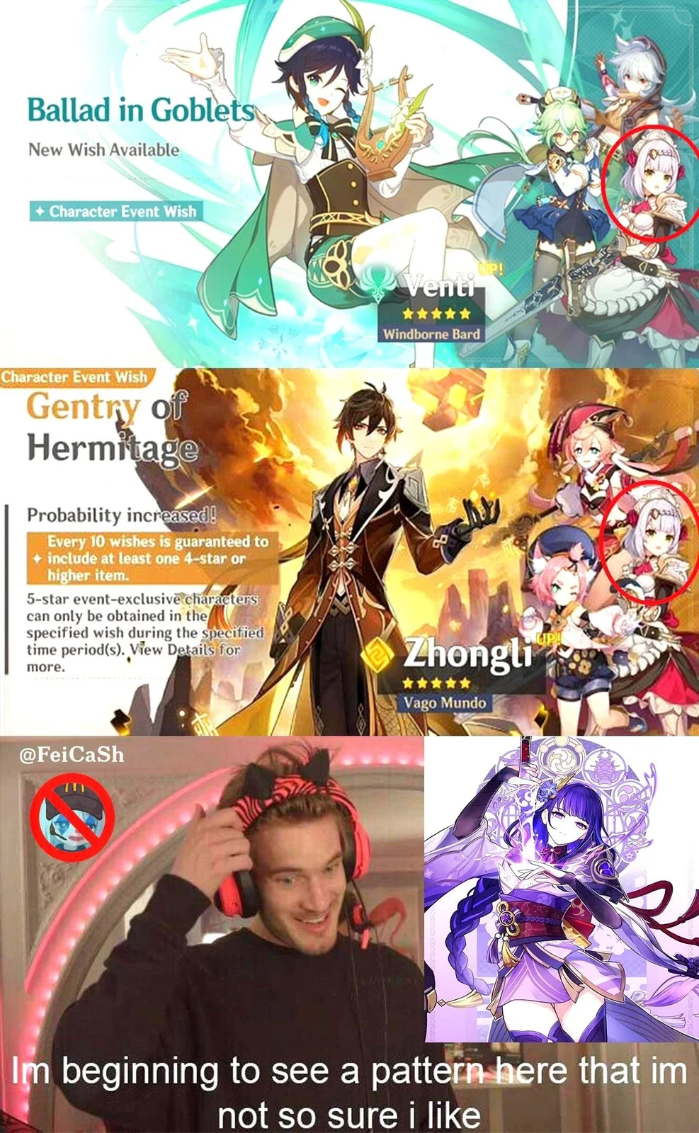 Genshin Impact Memes — Genshin Impact game screenshots with fan meme commentary examples