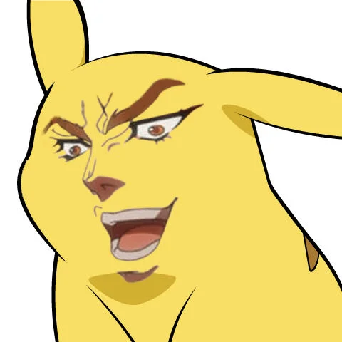 Give Pikachu A Face — Pikachu with intense hyper-detailed anime face shouting