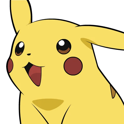 Give Pikachu A Face — Original cheerful Pikachu with open mouth used as the exploitable meme template