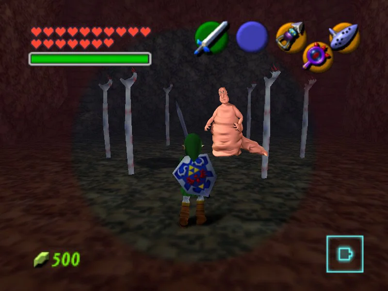 Globglogabgalab modded into Zelda Ocarina of Time game as an enemy