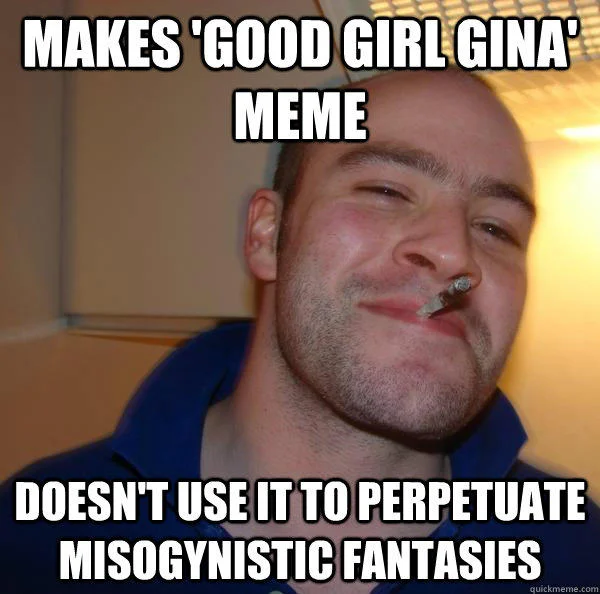 Reddit screenshot of the 'Good Girl Gina at the beach' post by me_no_no