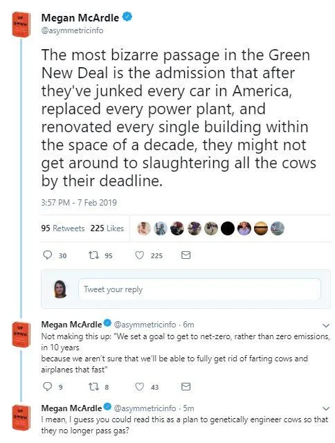 Screenshot of Bernie Sanders tweet supporting the Green New Deal
