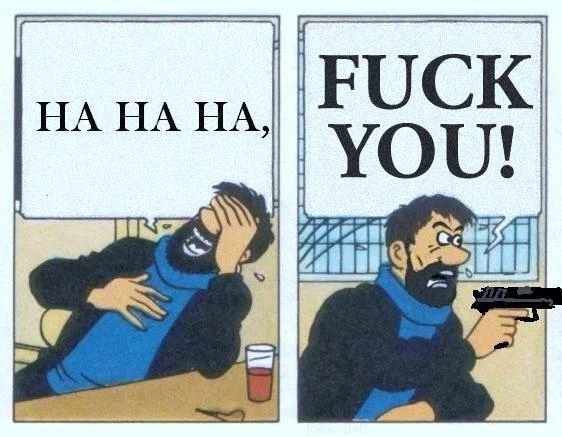 Ha Ha Ha, Oh Wow — Recursive nested version of the Ha Ha Ha Oh Wow Tintin meme