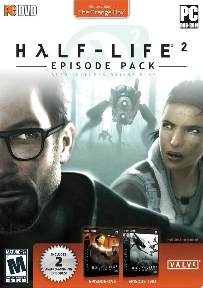 Half-Life 2 Episode Pack box art with Gordon Freeman and Alyx Vance