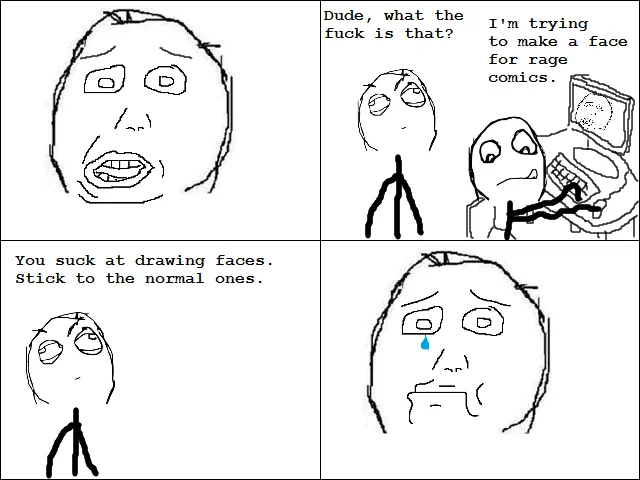 Harp Darp — Small thumbnail of the Herp Derp rage face