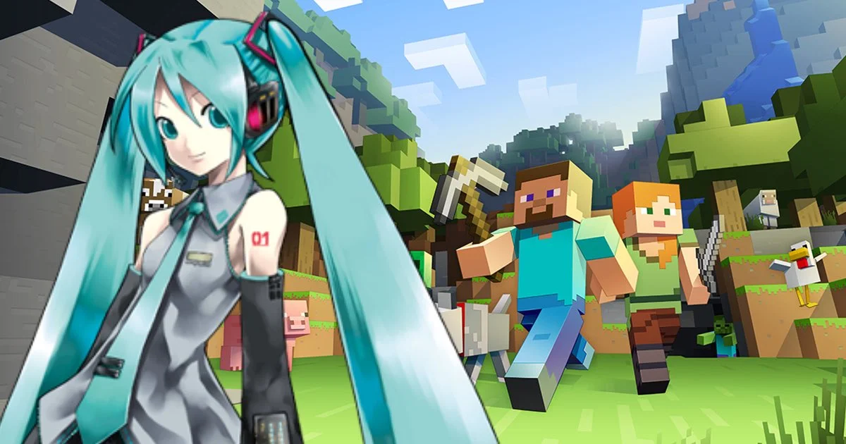 Hatsune Miku Created Minecraft