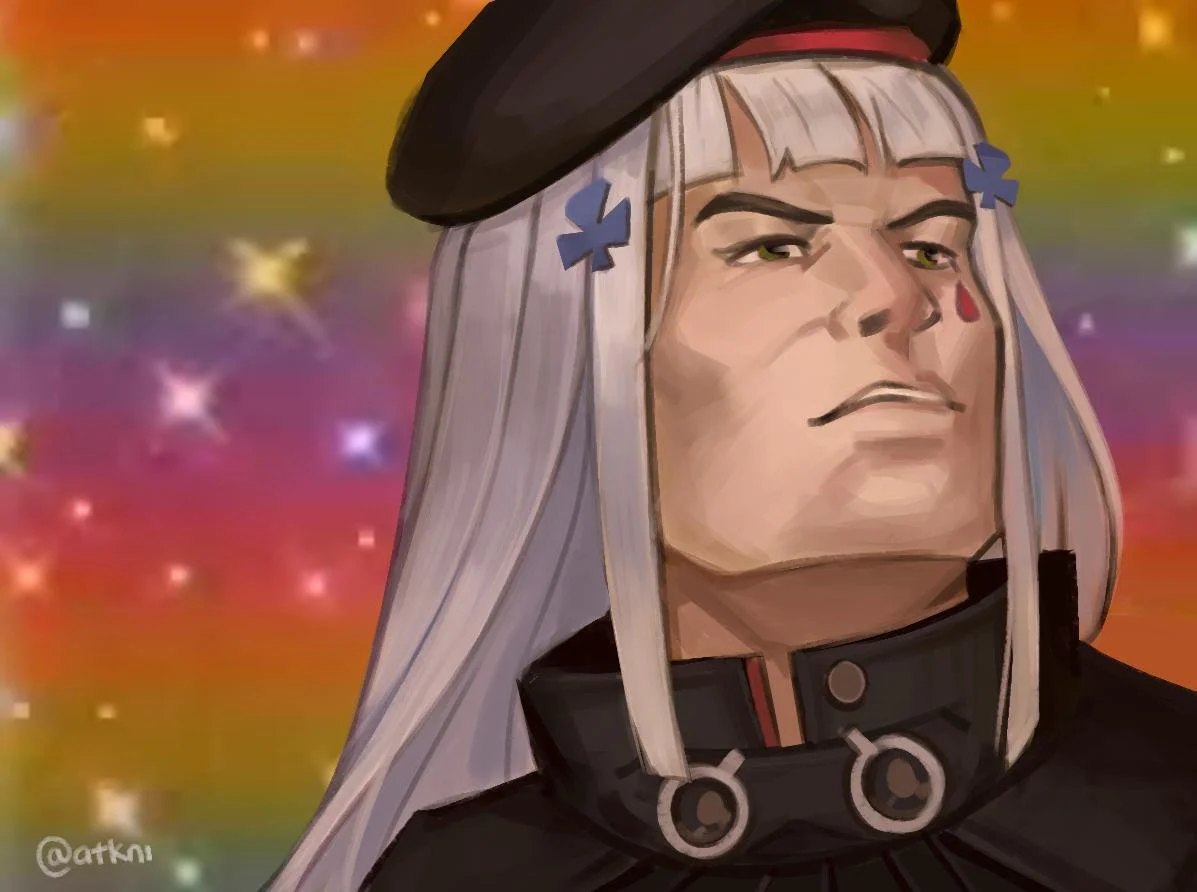 He-Man Sings — Animated Samson singing in a pose resembling the He-Man meme