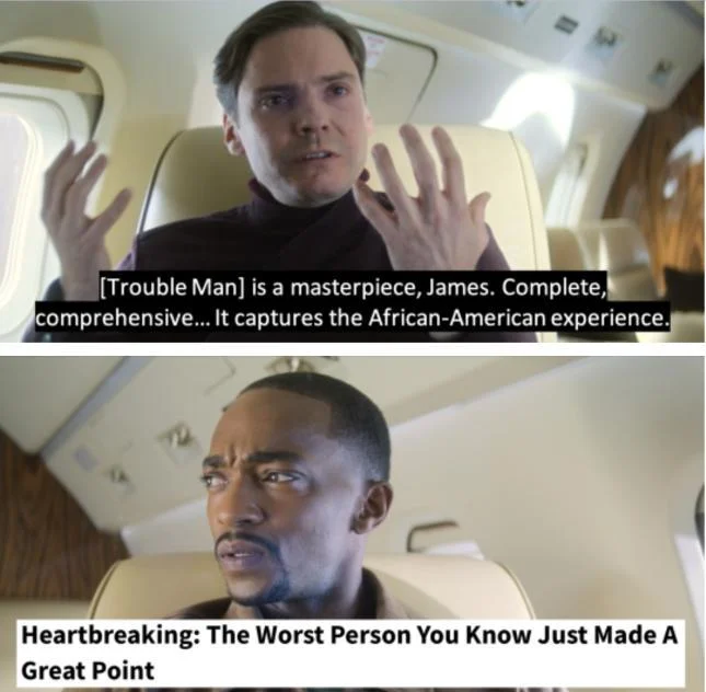 Hes Out Of Line But Hes Right — Zemo praises Trouble Man while Sam reacts with the 'worst person made a great point' headline