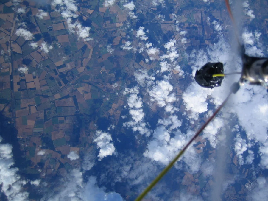 High Altitude Balloon Videos — View from stratospheric capsule window showing Earth's curvature
