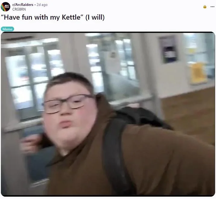 High School Kid Punches Ice Supporter Okay Punch Kid — Reddit screenshot applying punch kid's response to trading game context with Kettle reference.
